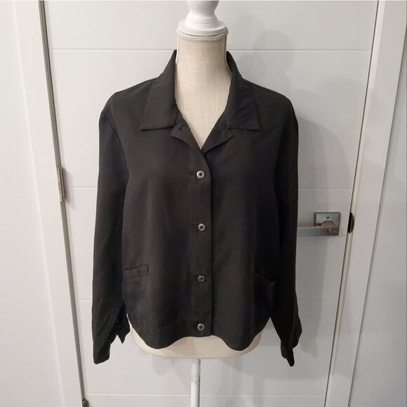 Eileen Fisher Women's Tencel/Linen Blend Cropped Cardigan Size XL - Picture 1 of 10